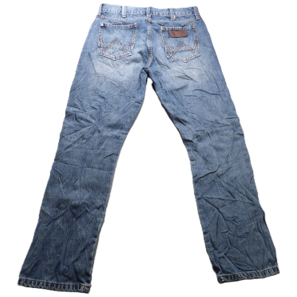 Wrangler Retro Slim Straight Jeans Denim Western Cowboy Pants Cotton Men W29xL30